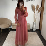 ROBE ROSE MECHE ORIANE