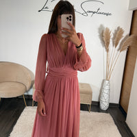 ROBE ROSE MECHE ORIANE