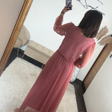 ROBE ROSE MECHE ORIANE