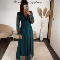 ROBE BLEU MECHE ORIANE