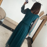 ROBE BLEU MECHE ORIANE