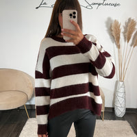 PULL RAYE BORDEAUX TAYLOR