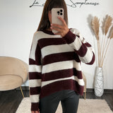 PULL RAYE BORDEAUX TAYLOR
