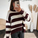 PULL RAYE BORDEAUX TAYLOR