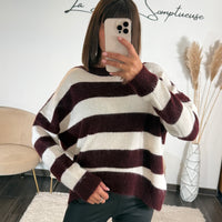 PULL RAYE BORDEAUX TAYLOR