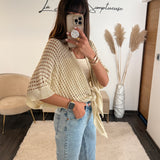 TOP MAILLE BEIGE GIANNY