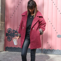 MANTEAU BORDEAUX ROMEO