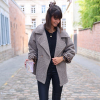 MANTEAU GRIS LEO