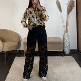 JEAN DENTELLE BLEU FONCE GINA