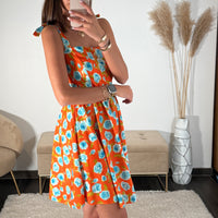 ROBE ORANGE ALINA