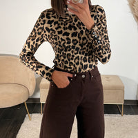 TOP LONGUES MANCHES LEOPARD MATTY