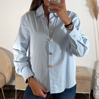 CHEMISE COQUILLAGE BLEU