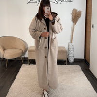 MANTEAU CAPUCHE BEIGE VICTOR