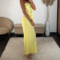 COMBINAISON BUSTIER JAUNE ANNA