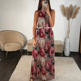 ROBE FLEURIE NOIRE DAHLIA