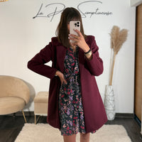 MANTEAU BORDEAUX BASILE