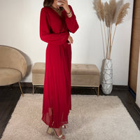 ROBE LONGUE BORDEAUX ELODIE