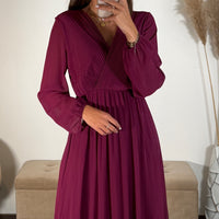 ROBE LONGUE PRUNE ELODIE