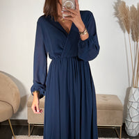 ROBE LONGUE BLEUE ELODIE