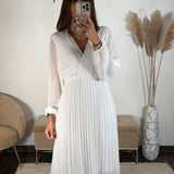 ROBE LONGUE BLANCHE ELODIE