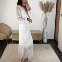 ROBE LONGUE BLANCHE ELODIE