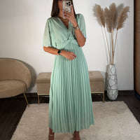 ROBE LONGUE VERT D'EAU SELLY