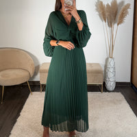 ROBE LONGUE VERT SAPIN MAEVA