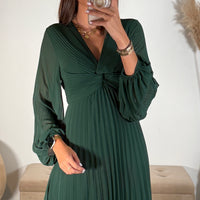 ROBE LONGUE VERT SAPIN MAEVA