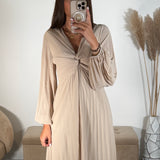 ROBE LONGUE BEIGE MAEVA