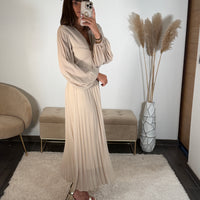 ROBE LONGUE BEIGE MAEVA