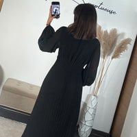 ROBE LONGUE NOIRE MAEVA