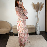 ROBE FLEURIE ROSE HORTENSE