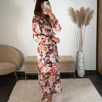 ROBE FLEURIE NOIRE HORTENSE