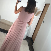 ROBE LONGUE ROSE AMBRE