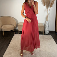 ROBE LONGUE VIEUX ROSE AMBRE