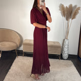 ROBE LONGUE BORDEAUX KARENE