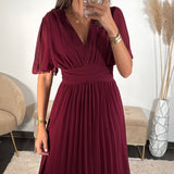 ROBE LONGUE BORDEAUX KARENE