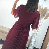 ROBE LONGUE BORDEAUX KARENE