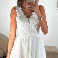 ROBE COURTE BLANCHE MANDY