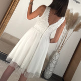 ROBE COURTE BLANCHE MANDY