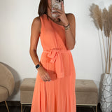 ROBE ASYMETRIQUE PECHE VALERIA