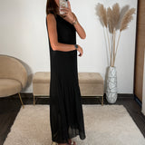 ROBE ASYMETRIQUE NOIRE VALERIA