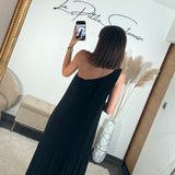 ROBE ASYMETRIQUE NOIRE VALERIA