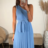 ROBE ASYMETRIQUE BABY BLUE VALERIA