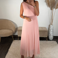 ROBE ASYMETRIQUE ROSE VALERIA