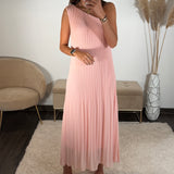 ROBE ASYMETRIQUE ROSE VALERIA
