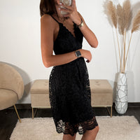 ROBE DENTELLE NOIRE EMILIE