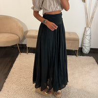 JUPE LONGUE NOIRE ASHA