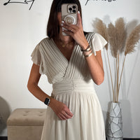 ROBE LONGUE BEIGE CHARLIE