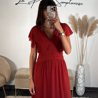ROBE LONGUE TERRACOTTA CHARLIE